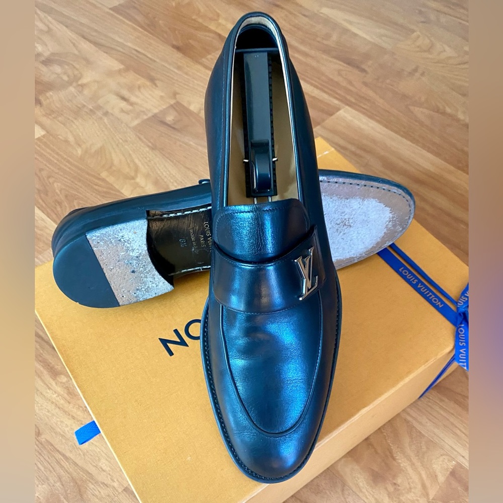 Louis Vuitton Lv Men Saint Germain Loafer Black Supple Calf New Lv Buckle